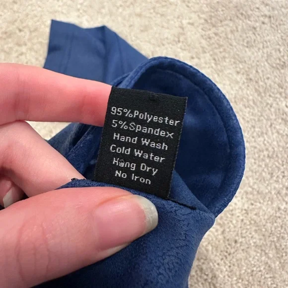 CLARA SUN WOO LIQUID LEATHER™ SIGNATURE JACKET - NAVY XS - Picture 6 of 6